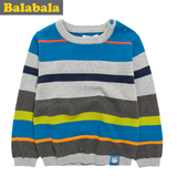 巴拉巴拉童装男童条纹毛衣幼童宝宝套头针织衫2015年儿童秋装新款