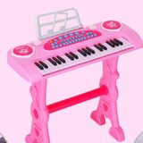 ae 37键手工木制质儿童多功能电子琴钢琴播放带凳子麦克风