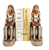 包邮古埃及文化法老人物坐像书靠 书立复古书房摆件摆设书档立夹