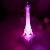 【情人节】浪漫七彩发光埃菲尔铁塔小夜灯/巴黎铁塔 欧式工艺品