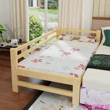 加宽加长加边拼接床实木小床松木床单人床双人床童护栏床可定制床