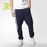 Adidas阿迪达斯2016夏新款男收口小脚休闲运动透气跑步长裤AK1050