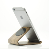 手机微吸支架 木制桌面直播多功能的小架子 苹果iphone 6木质底座