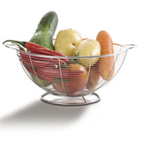 DEE 不锈钢水果篮 果盆 时尚 创意 欧式 水果盘 厨房沥水收纳菜篮