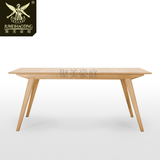 聚美豪庭北欧餐桌多功能伸缩型餐桌小户型餐桌实木餐桌极美家具