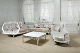 美乐乐欧式沙发实木田园法式客厅家具组合新古典简约欧式布艺沙发