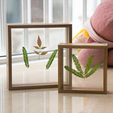 双面玻璃相框欧式植物6寸7寸木质创意摆台装饰画框挂墙实木像框