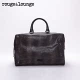 rouge & lounge芮之新款蜥蜴纹时尚女士牛皮手提包包单肩斜跨包