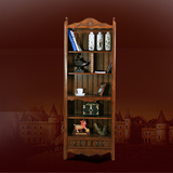 欧式开放式实木书柜 简约美式乡村客厅书房书架书柜橱柜 可定制