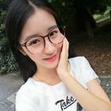 复古眼镜框TR90可配近视女款大脸超轻眼睛框韩版潮圆脸大框眼镜架