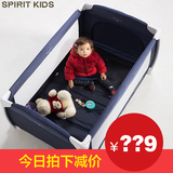 SK可折叠 婴儿床欧式多功能儿童床 护栏 摇篮围床bb 宝宝游戏床