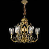意大利水晶灯 客厅餐厅卧室欧式纯铜水晶杯灯 古罗马风格水晶吊灯