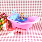 凯莉娃娃可蓄水梦幻浴缸马桶家具组合装芭比配件过家家玩具小甜屋