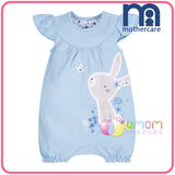 现货英国mothercare童装代购16兔子婴儿连体衣夏季短袖女宝宝哈衣