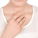 钻石对戒18k白金钻戒正品情侣食指戒指女日韩国j指环时尚个性结婚