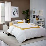 宜家沙发床美式简约现代布艺沙发床 可折叠1.5 1.8米沙发床可拆洗