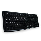 笔记本 台式电脑外接键盘Logitech罗技K120 舒适USB有线办公键盘