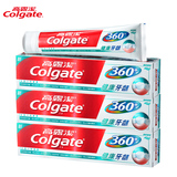 新品上市高露洁360全面防蛀牙膏美白健康牙龈持久清新200g 3支装
