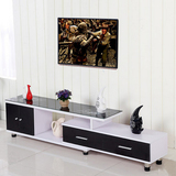 简约现代客厅电视柜大小户型储物可伸缩地柜