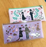 韩国产儿童文具正品代购卡通动漫初高中生女孩大容量铅笔袋化妆包