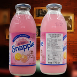 进口斯纳普/思乐宝Snapple粉色柠檬果汁473ml*12瓶/整箱 美国饮料