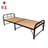 鼎东折叠床单人床1米简易木板床办公室午休床双人床实木床钢木床