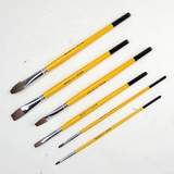 Touchmark美术画笔826狼毫画笔水粉笔油画笔丙烯画笔6支装短杆