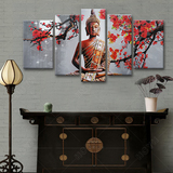 无框画印度瑜伽馆挂画东南亚装饰画泰国佛像玄关客厅墙壁面装饰画
