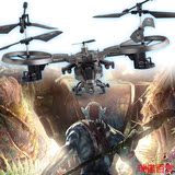 阿凡达遥控飞机军事战斗模型儿童玩具直升机耐摔 包邮4通道无人机