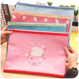 韩国创意可爱小羊羊文件袋牛津布带拉链资料袋A4 笔袋学习用品