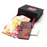 谭木匠 礼盒镂空镜蝶恋花 天然材质 木镜子 创意生日礼物 送女生