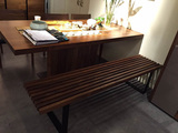 挪亚家家具 D5 正品代购 实木餐桌 餐椅 长条凳 实木贴面