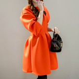 2016韩版修身显瘦百搭太空棉收腰中长款中袖连衣裙女装