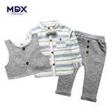 男宝宝男童春装套装2016新款三件套1-3岁小童儿童韩版春秋款卫衣