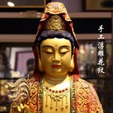宝成佛具佛教用品台湾宝华纯铜观音佛像一级手工彩绘娑婆三圣菩萨