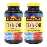 Nature Made Fish Oil 深海鱼油1200mg 200粒 x2瓶装