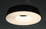简约现代创意个性LED吊灯 餐厅公司办公室圆形环形亚克力灯具变光