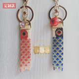 【老狸猫】手工鲤鱼旗挂件成品 和风饰品 日本米珠 钥匙扣/装饰