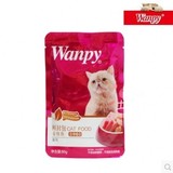 Wanpy顽皮绿茶消臭系列猫餐包/鲜封包 金枪鱼/猫零食 80g
