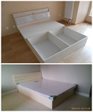 北京特价双人床1.2米1.5米1.8米储物床租房专用床包邮单人板式床