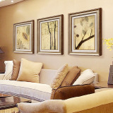 旦晨客厅卧室书房装饰画挂画沙发背景风景壁画现代中式简约三联画