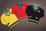 School 英伦皇家学院风儿童装毛衣英伦男童假两件套头针织衫