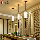 新中式餐厅吊灯 现代简约单头餐厅灯饰创意铁艺吧台茶楼禅意灯具