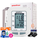 送血糖仪 鱼跃电子血压计YE660D家用血压测量仪上臂式高精准测压