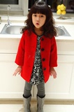 2016新款女童韩版秋冬季长袖加厚外套中长款时尚儿童上衣