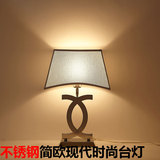 简约现代不锈钢台灯创意台灯卧室床头护眼台灯可调节台灯LED台灯