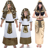 万圣节服装埃及法老服装cos化妆舞会成人男女祭司 亲子衣服古希腊