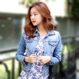 2016新款春装韩版学生牛仔外套女长袖短款女式上衣修身显瘦短外套