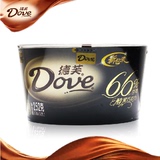 德芙 Dove正品 醇黑巧克力 纯黑252g 碗装礼盒装 新包装66%