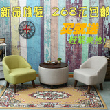 新款布艺日式创意卧室休闲单懒人沙发简约现代小户型组合围椅阳台
